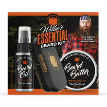 Load image into Gallery viewer, Wild Willies Essential Beard Kit, 3 piece Gift Set