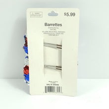 Load image into Gallery viewer, Fourth of July Sequin Bow Barettes Hair Accessories Red, White, Blue 2 PCS  0698