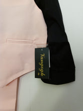 Cargar imagen en el visor de la galería, NEW Boys 4-PC Solid Vest Set-Vest, Pant, Black Shirt & Tie - #1020