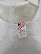 Load image into Gallery viewer, SABALAND GIRLS SIZE 12 WHITE FORMAL DRESS. NEW - # 3325