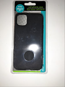 e-circuit iphone 11 Cell Phone Case Black Woodgrain "NEW"