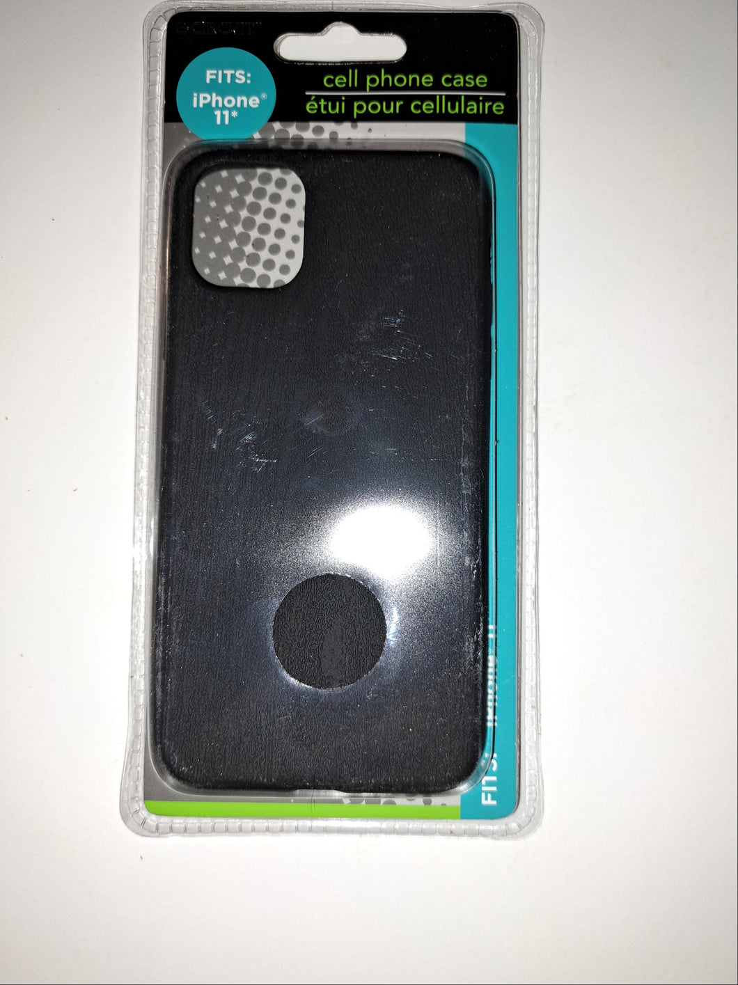 e-circuit iphone 11 Cell Phone Case Black Woodgrain 