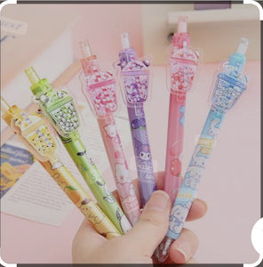 Sanrio Characters 6pcs Acrylic Dessert Day Gel Pen KP-933