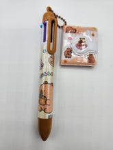 Load image into Gallery viewer, Capy Bara 6 Multi-Color Pen With Mini Key Chain Notebook
