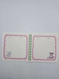 Sanrio Cinnamoroll 15th Anniversary Spiral Notebook Journal- Crayon Shin Chan
