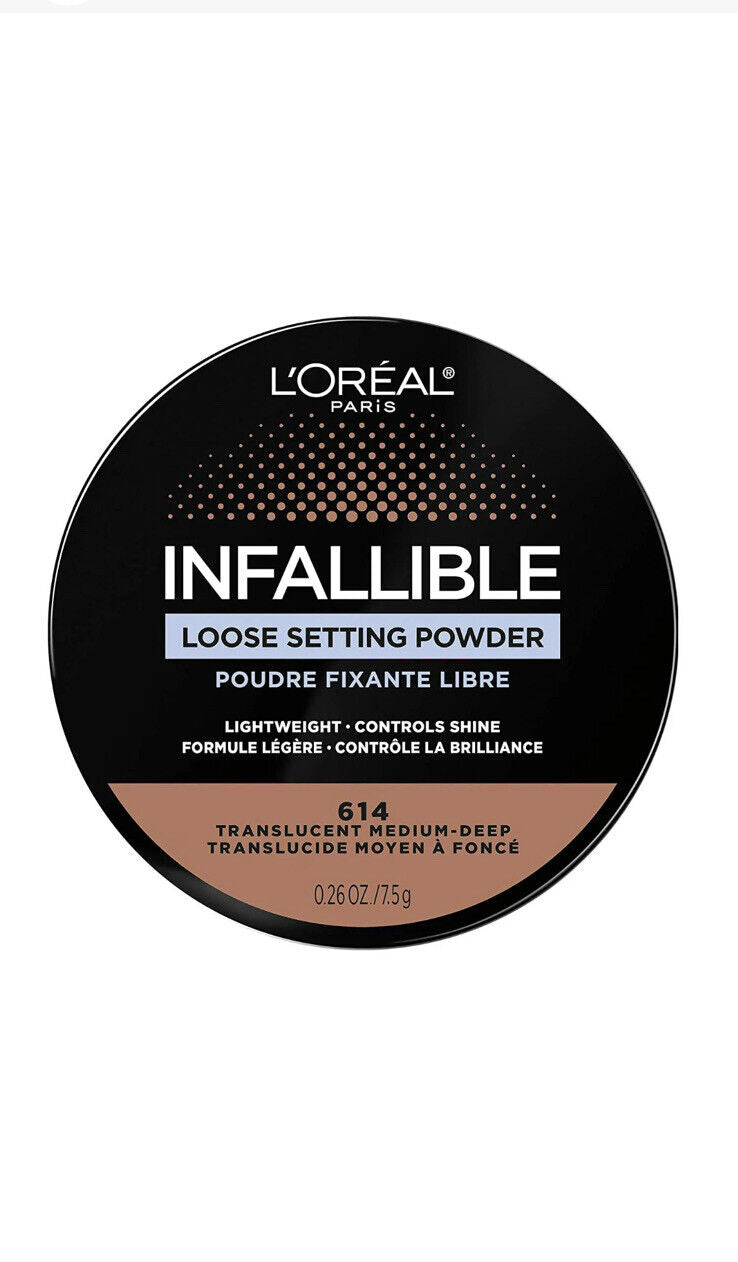 L'Oreal Loose Setting Powder, Translucent Medium-Deep 614