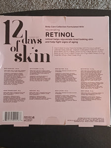 12 Days of Skin Retinol Body Care Gift Set