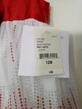 Load image into Gallery viewer, SPECIAL OCCASION BY MARMELLATA 2pc INFANT/TODDLER DRESS RED &amp; WHITE 18 month - NWT   - SORWD1808
